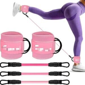 HPYGN Ankle Resistance Bands, Ankle Bands for Working Out with Cuffs